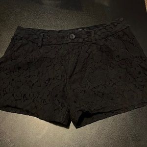 Lauren Conrad Black Lace Shorts